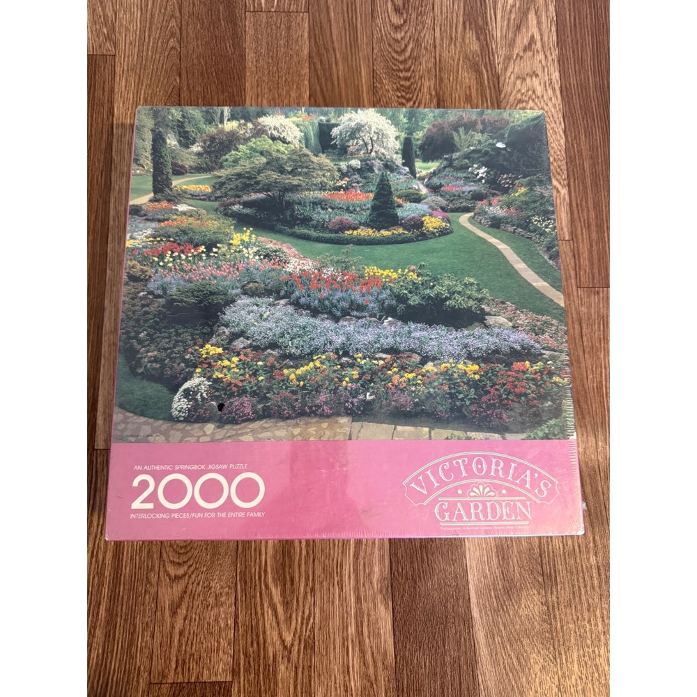 Springbok Victorias Garden 2000 Piece Jigsaw Puzzle Butchart Gardens PZL9402 NEW